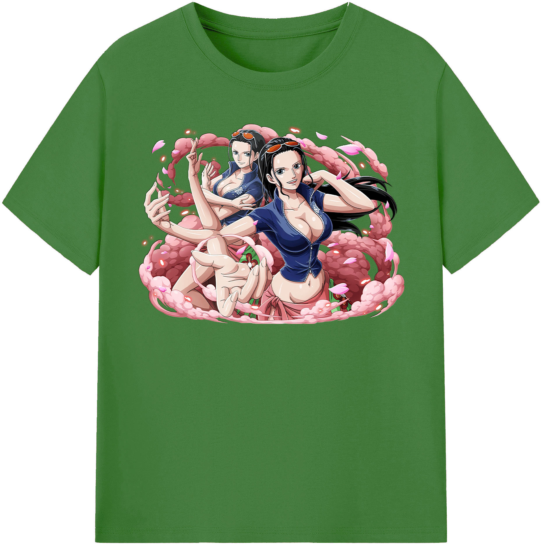 ワンピース ニコ・ロビン ONE PIECE Nico Robin レディースカジュアルプリントTシャツ（綿100％）